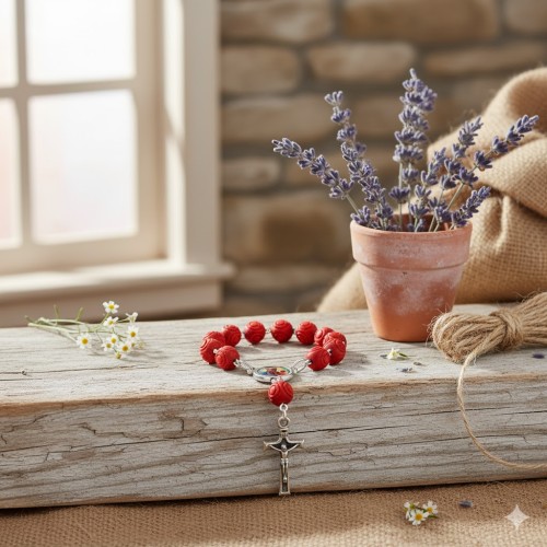 10tka różańca MB Częstochowska - zapach różany