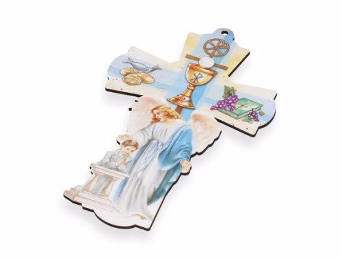 Stylowy Krzyż - Pamiątka I Komunii Św. - dla chłopca