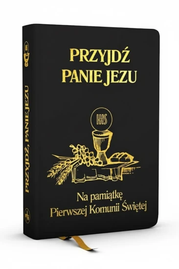 Modlitewnik „Przyjdź, Panie Jezu” – Pamiątka Pierwszej Komunii Świętej (czarny)