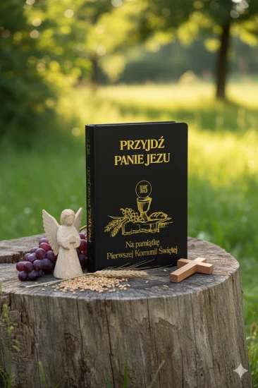 Modlitewnik „Przyjdź, Panie Jezu” – Pamiątka Pierwszej Komunii Świętej (czarny)