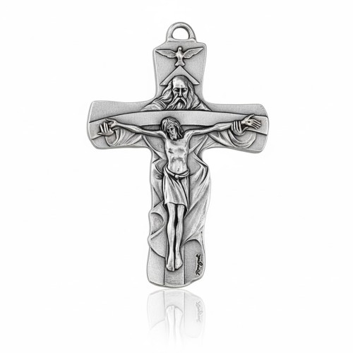 Pamiątka Bierzmowania – Krzyż Trójca Święta 4,8 cm