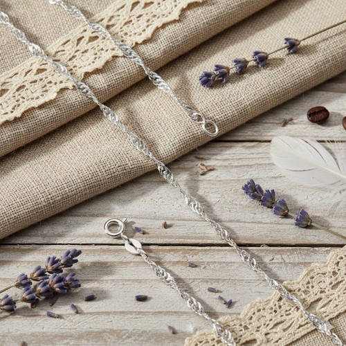 Łańcuszek srebrny Singapur pr. 925 – średnica splotu: 4,0 mm