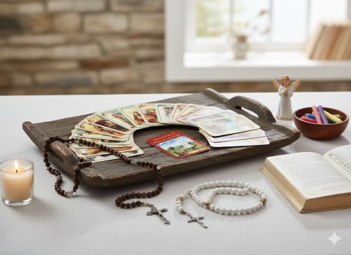 Tajemnice różańcowe – zestaw 20 laminowanych kart