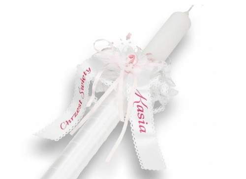 Stroik różowy - Chrzest Święty