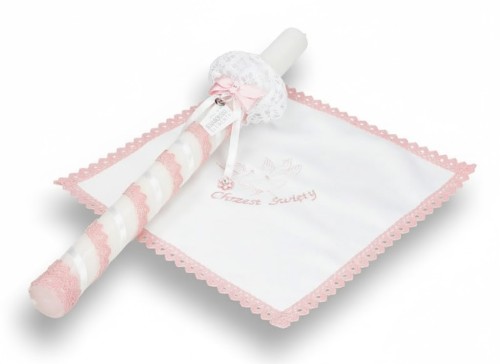 Zestaw na Chrzest z kryształkami Swarovski – z możliwością haftu imiennego