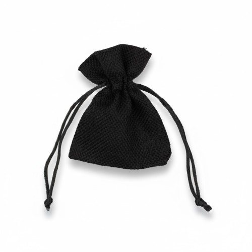 Etui jutowe 8×10 cm czarne – naturalne opakowanie prezentowe