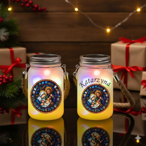 Lampion na roraty adwentowy LED z opcją personalizacji imienia