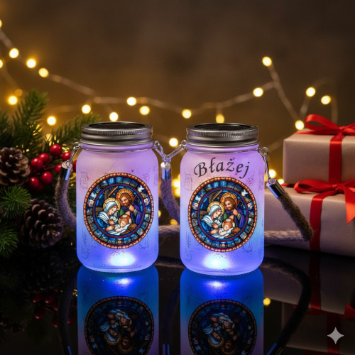 Lampion na roraty adwentowy LED z opcją personalizacji imienia