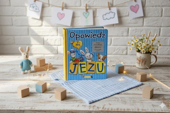 Książka „Opowiedz mi, Jezu” z grawerem – personalizowana pamiątka