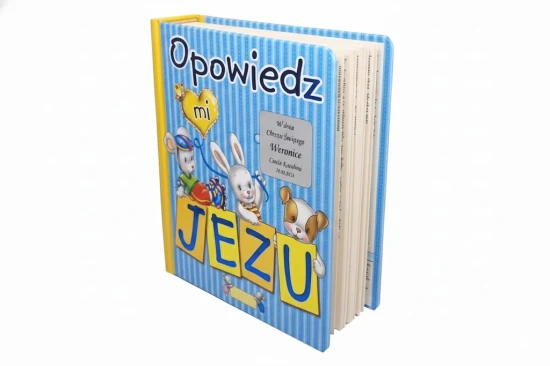 Książka „Opowiedz mi, Jezu” z grawerem – personalizowana pamiątka