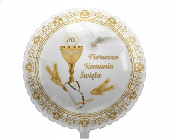 Balon foliowy „Pierwsza Komunia Święta” 36 cm