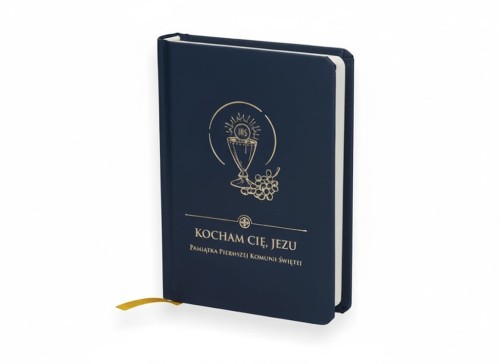 Modlitewnik komunijny "Kocham Cię Jezu"- granatowy