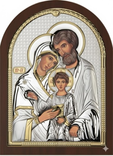 Obrazek srebrny IKONA Święta Rodzina [rozmiar do wyboru]