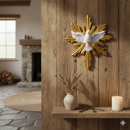 Płaskorzeźba Duch Święty 14,5 cm – żywica