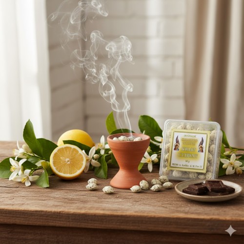 Kadzidło greckie Kwiat Cytryny 30 g w aranżacji w aranżacji domowej