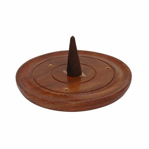 Podstawka drewniana pod kadzidła stożkowe