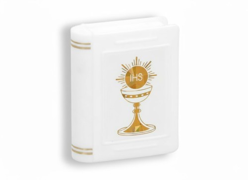 Pudełko na różaniec w formie książeczki