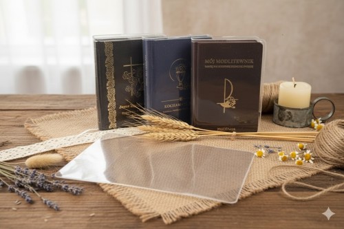 Okładka przezroczysta na modlitewnik komunijny