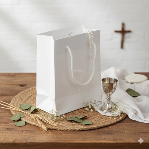 Biała torebeczka do pudełka