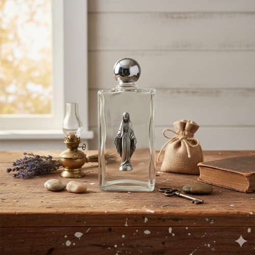 Buteleczka na wodę święconą – Matka Boska Niepokalana 100 ml