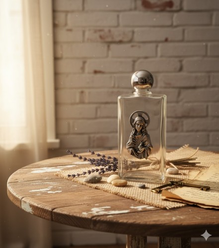 Buteleczka na wodę święconą – Serce Jezusa 100 ml