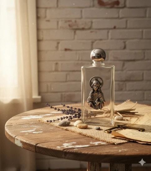 Buteleczka na wodę święconą – Serce Jezusa 100 ml