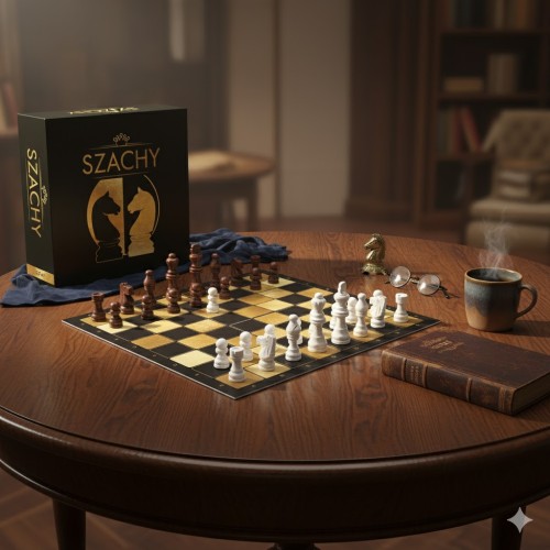 Szachy drewniane TREFL – klasyczna gra logiczna