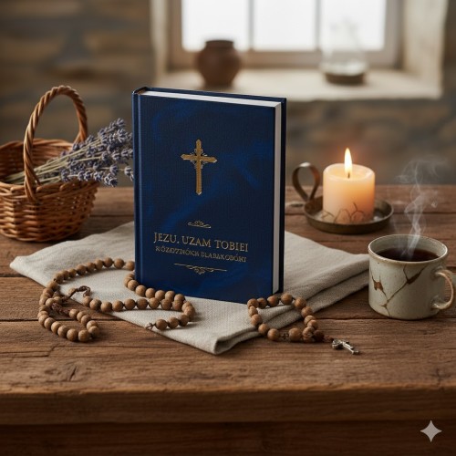 Jezu, ufam Tobie! Modlitewnik dla seniorów – duża czcionka, twarda oprawa granatowa