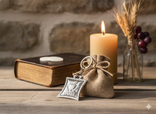 Brelok IHS – laminowany srebrem, próba 925