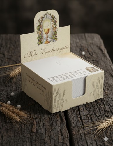 Notes biurkowy z sentencjami - Moc Eucharystii