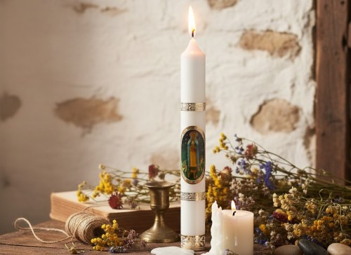 Gromnica – świeca, Biała