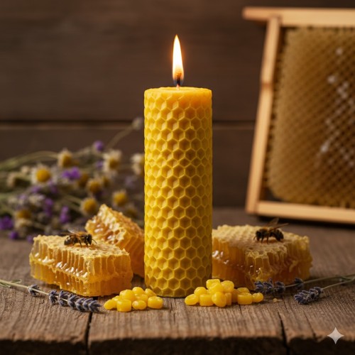 Świeca  – naturalny wosk pszczeli