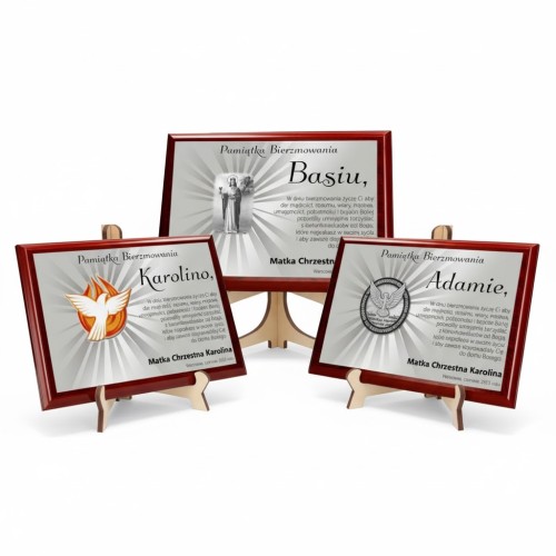 Statuetka z okazji Bierzmowania