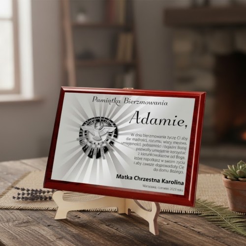 Statuetka z okazji Bierzmowania - projekt Dary Ducha Świętego