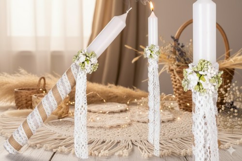 Świeca gromnica ECO PREMIUM – naturalne zdobienie