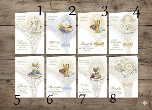 Kartka na Pierwszą Komunię Świętą