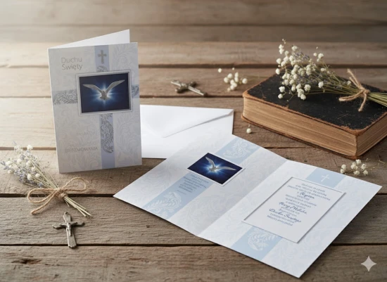 Kartka na Bierzmowanie B5 – karnet z życzeniami i kopertą