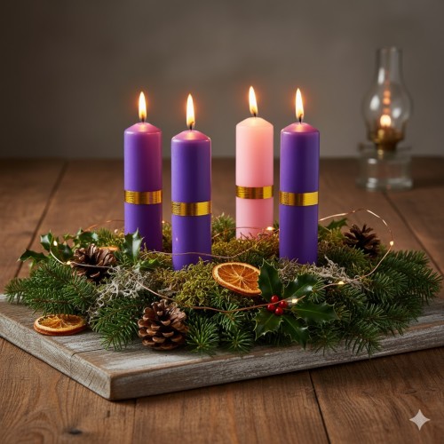 Zestaw Świec Adwentowych