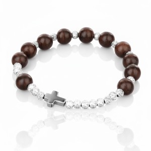 Bransoletka – dziesiątek różańca z Gruszki Chińskiej (Pyrus pyrifolia)