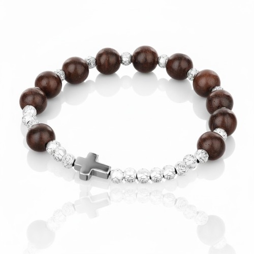 Bransoletka – dziesiątek różańca z Gruszki Chińskiej (Pyrus pyrifolia)