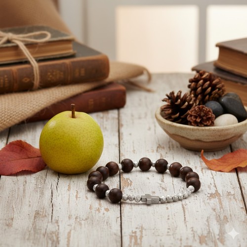 Bransoletka – dziesiątek różańca z Gruszki Chińskiej