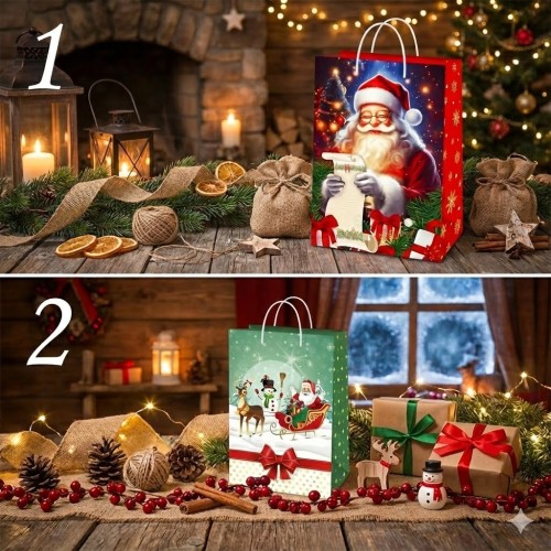 Torebka ozdobna świąteczna