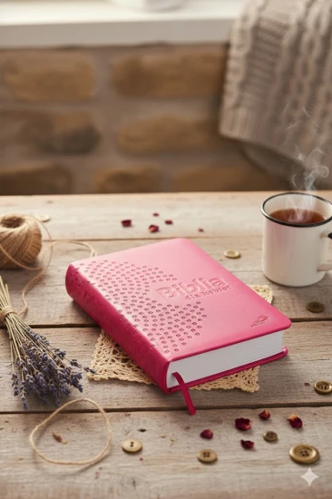 Biblia dla kobiet malinowa z paginatorami – Pismo Święte