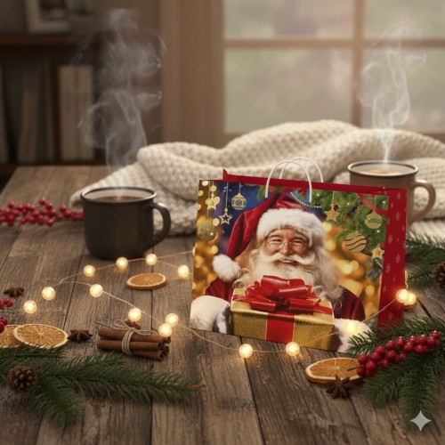 Świąteczna torebka prezentowa duża - Wariant nr 1