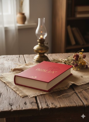 Biblia Plus. Pismo Święte czytane metodą skrutacji - płótno czerwona