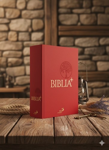Biblia Plus. Pismo Święte czytane metodą skrutacji - płótno czerwona