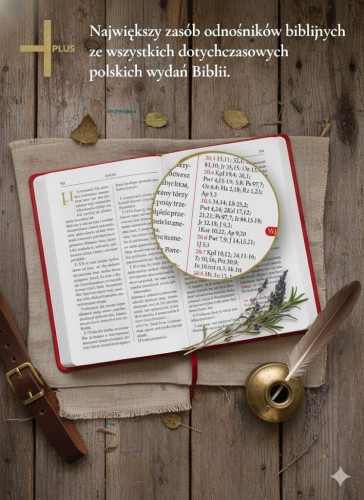 Biblia Plus. Pismo Święte czytane metodą skrutacji - płótno czerwona