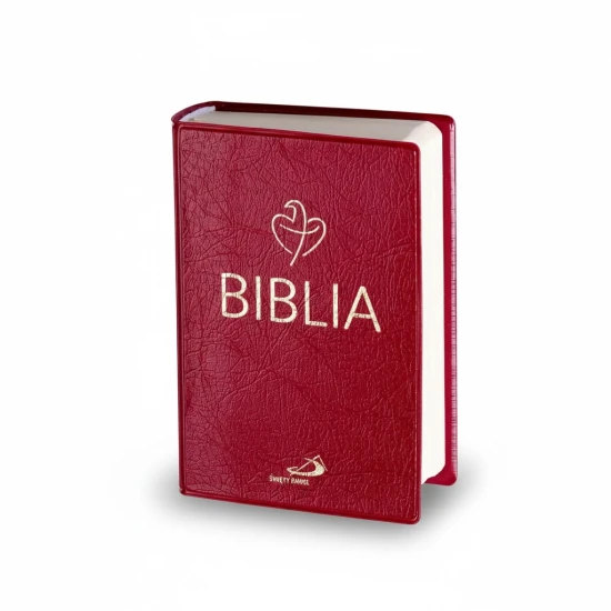 Biblia Tabor bordowa z etui PVC