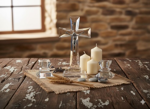 Komplet kolędowy kryształowy