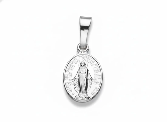 Medalik srebrny „M.B. Niepokalana” pr. 925 – waga 1,1 g